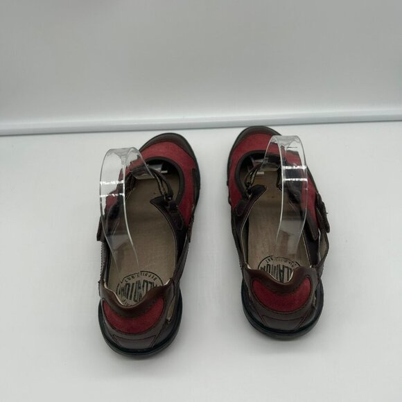 Palladium Mary Jane Comfort Shoes‎ Women 7 Suede Leather Adjustable Red Brown - Picture 7 of 8